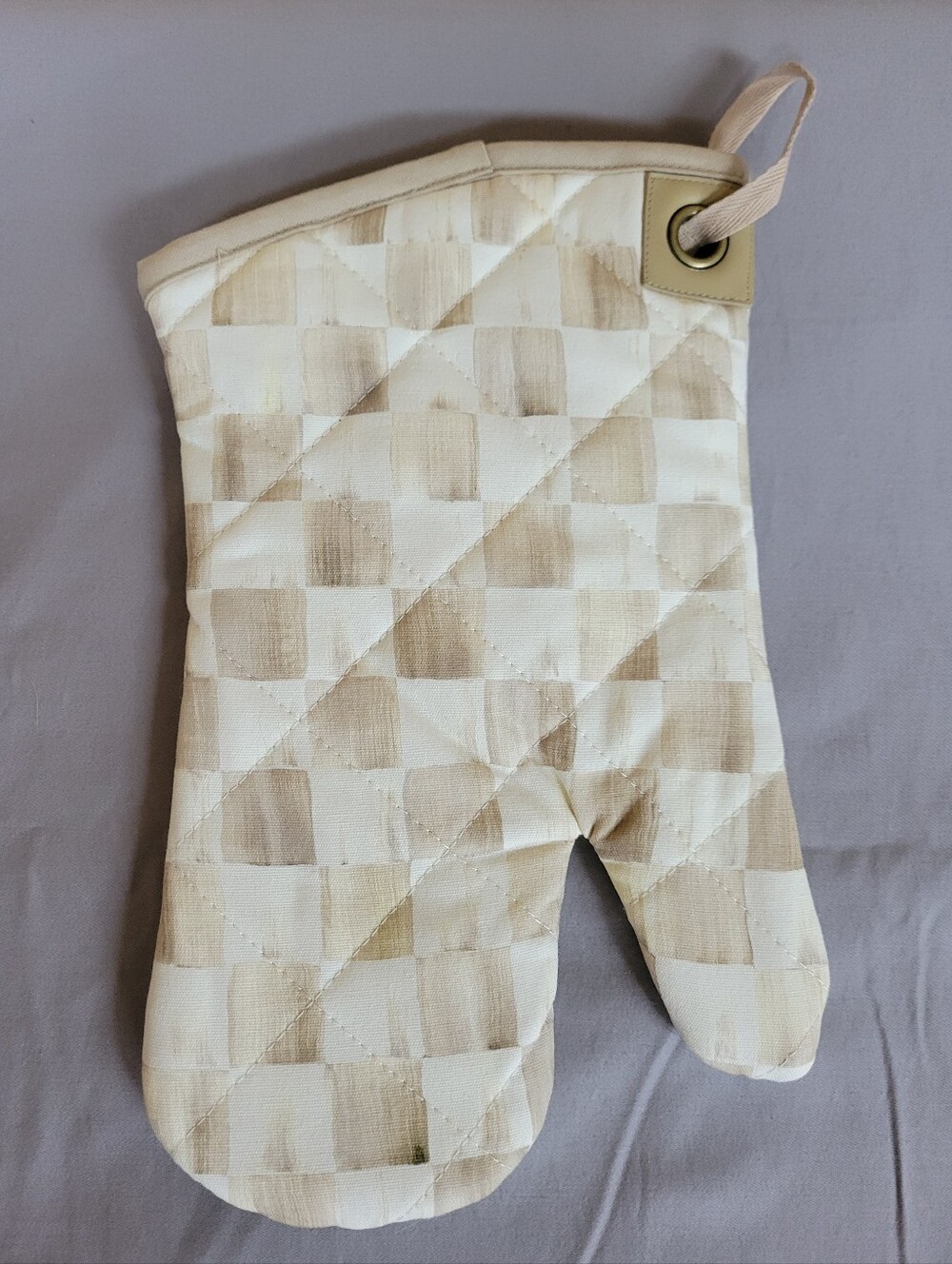 MacKenzie-Childs Moca Check Oven Mitt